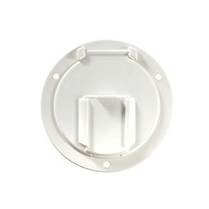 RV Designer B130 Low Profile Round Hatch Polar White