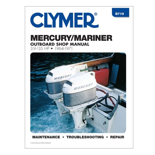 Clymer B719 Repair Manual Mercury 3.9-135HP Outboard 1964-1971