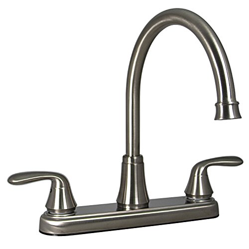 Valterra PF231402 Two-Handle High-Arc Kitchen Faucet Brushed Nickel