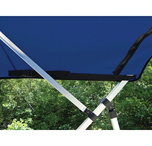 Carver Covers 8PONRCLA04 8' Ready-to-Assemble 4-Bow Pontoon Bimini Top Canvas