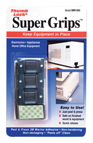 Ready America Inc MRV-200BK Thumb Lock TV Super Grips Black Pair