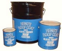 Heng's 43128-4 Alkyd Fibered Aluminum Roof Coating 1 Gallon