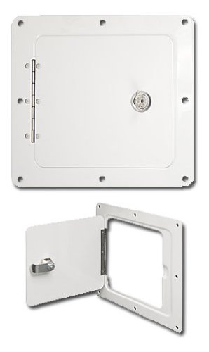 Ultra-Fab 48-979009 Universal Locking Access Door White Powder Coated Steel 5x5 Opening