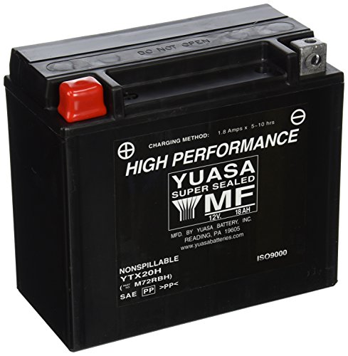 Picture of Yuasa YUAM72RBH YTX20H-BS Maintenance Free AGM Battery 12V 310 CCA