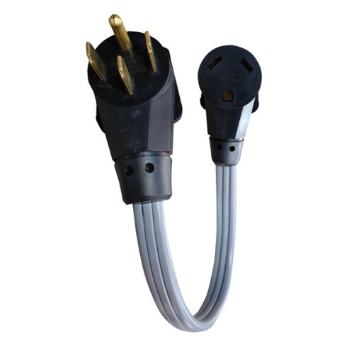 Voltec Industries 16-00571 50 Amp Male to 30 Amp Female Flat Wire Adapter 18 Inch