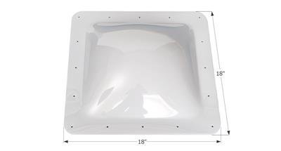 Icon Pistons 01817 14x14 Inch RV Skylight with 4 Inch Dome