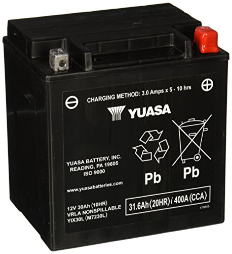 Yuasa YUAM7230L YIX30L Maintenance Free Battery 12V 30Ah 400 CCA