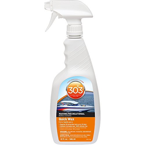 303 Products 30213 Quick Wax with Carnauba 32 oz Marine Detailing Spray