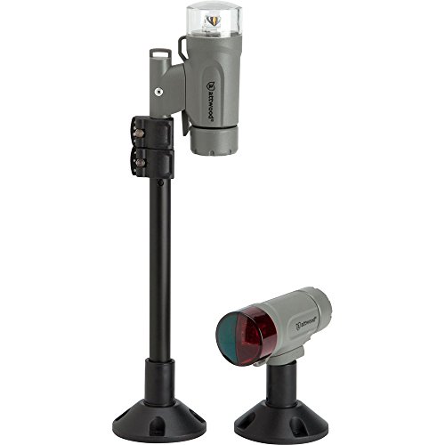 Attwood Marine 14192-7 Portable LED Navigation Light Kit with Telescoping Pole