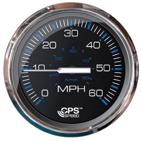 Faria Instruments 33749 Chesapeake SS Black 4" GPS Speedometer 60 MPH