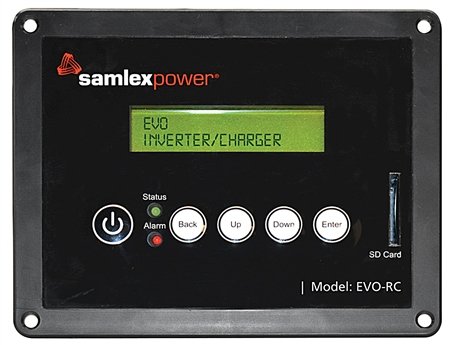 Samlex EVO-RC Remote Control Panel for EVO Series Inverter Chargers with LCD Display and Data Logging