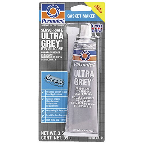 Permatex 82194 Ultra Grey Rigid High-Torque RTV Silicone Gasket Maker 3.5 oz