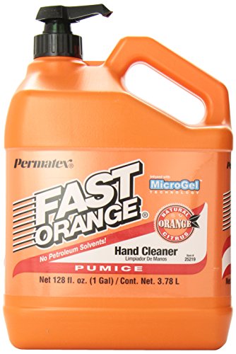 Permatex 25219 Fast Orange Pumice Hand Cleaner 1 Gallon with Pump