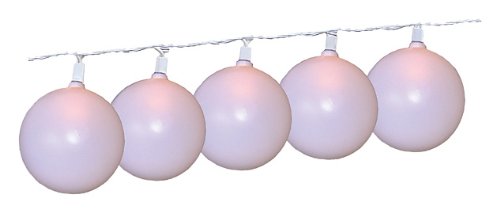 Prime Products 129001 Patio Globe String Lights 20 White Globes 22ft