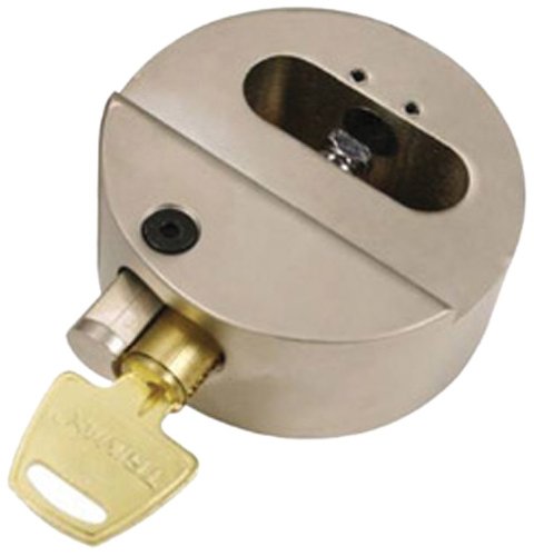 Trimax THPXL Hockey Puck Universal Trailer Door Lock with Internal Shackle