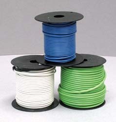 Picture of East Penn 02551 8 Gauge White Primary Wire 100ft Spool