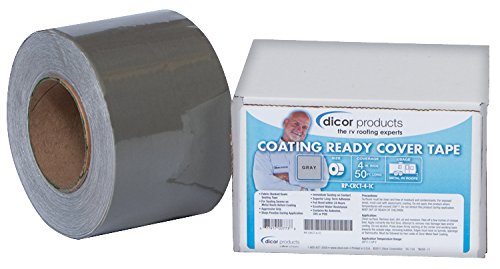 Dicor RP-CRCT-4-1C 4" x 50' Coating Ready Cover Tape for RV Roofs