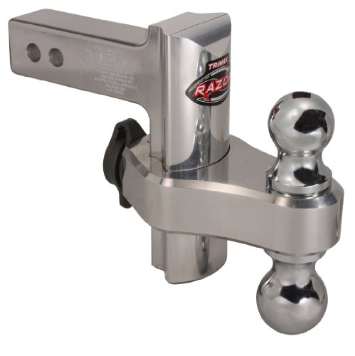Trimax TRZ6AL Adjustable Aluminum Trailer Hitch Ball Mount