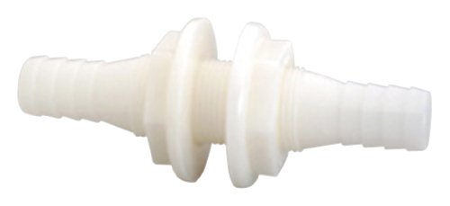 Attwood Marine 3878-3 Polypropylene Double Ended Thru-Hull Connection for 3/4" Hose