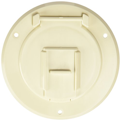 RV Designer B122 Colonial White Round Cable Hatch