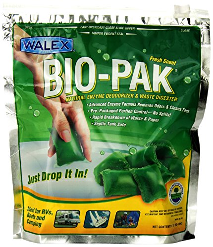 Walex Products BIOPPBG Porta-Pak Alpine Fresh Holding Tank Deodorizer 10-Pack