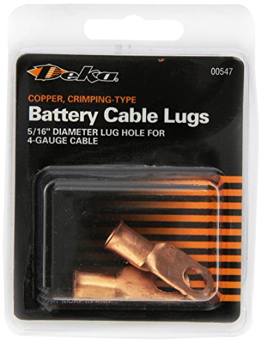 Picture of Wire (East Penn Mfg Co) 00547 Copper Battery Lug 4 Gauge 5/16 Stud