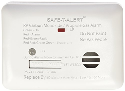 MTI Industries 25-741-BL 12V Dual LP/CO Alarm Black Surface Mount