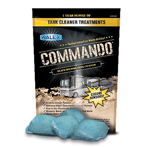 Walex Products CMDOBG Commando Black Holding Tank Cleaner 4-Pack Dissolvable Packets