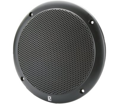 Poly-Planar MA4056B 6-Inch Marine Speakers 80W Waterproof Round Coaxial Black