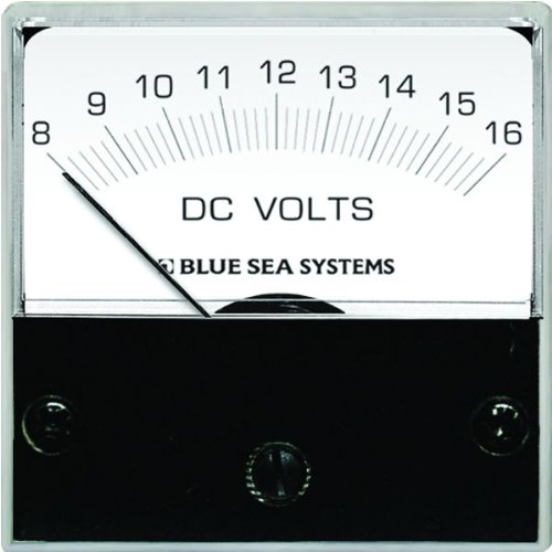 Blue Sea Systems 8028 DC Analog Micro Voltmeter 8-16V