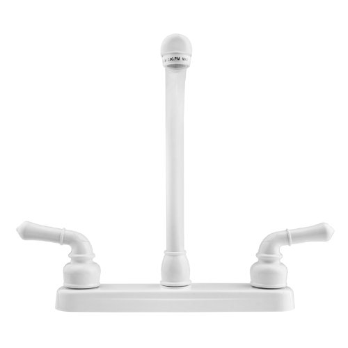 Dura Faucet DFPK210CWT Classical Hi-Rise RV Kitchen Faucet White
