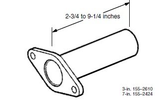 Cummins 155-2424 Straight Exhaust Adapter 7 Inch for Onan Generators