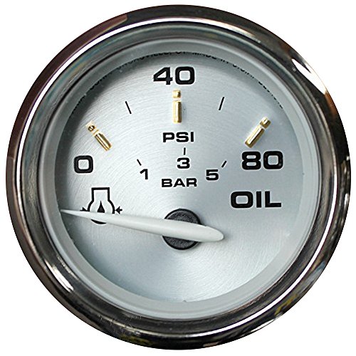 Faria Instruments 19002 Kronos 2" Oil Pressure Gauge 80 PSI