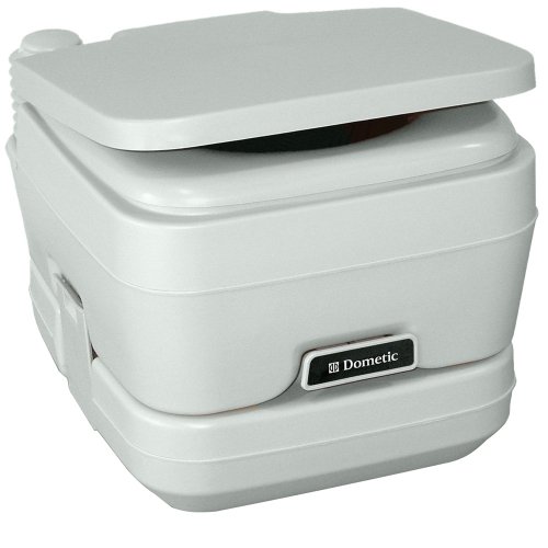 Dometic 311096406 SaniPottie 964 Portable Toilet 2.5 Gallon Platinum