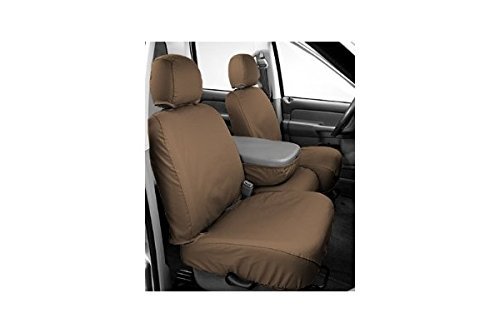 Picture of Covercraft SS8429PCTP Polycotton SeatSaver Custom Second Row Seat Covers Taupe