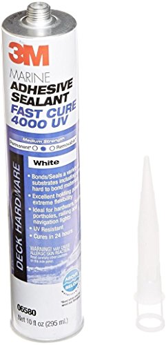 3M 06580 4000UV Hybrid Adhesive Sealant Fast Cure White 10 oz Cartridge