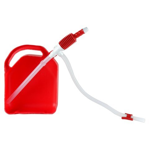 Terapump 20004 Manual Fuel Transfer Pump with Bendable Hose and Adapters