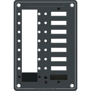 Blue Sea Systems 8087 8-Position DC Panel for C-Series Circuit Breakers