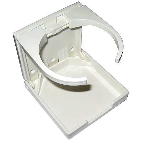 Whitecap Industries S-5086P Folding Drink Holder White Nylon