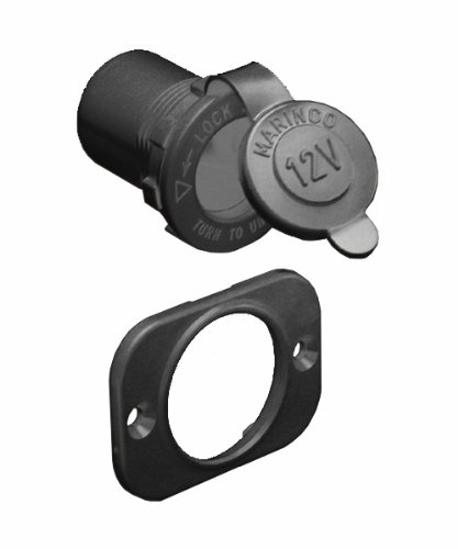 Marinco 12VRC 12V Deluxe Receptacle with Watertight Cap