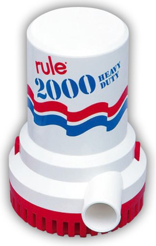 Rule Industries 10 Rule 2000 GPH High Capacity Bilge Pump 12V