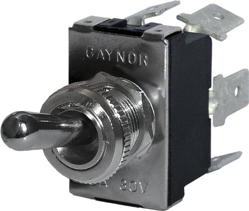 Blue Sea Systems 4155 WeatherDeck DPDT Toggle Switch ON-OFF-ON