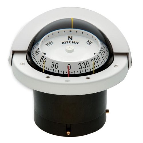 Ritchie Navigation FNW-203 Navigator Flush Mount Compass White 4.5" Dial
