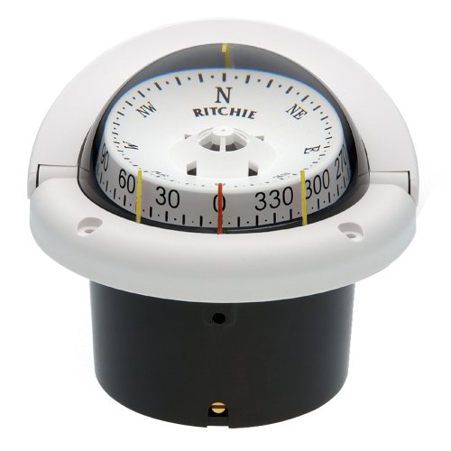 Ritchie Navigation HF-743W Helmsman Flush Mount Compass - White