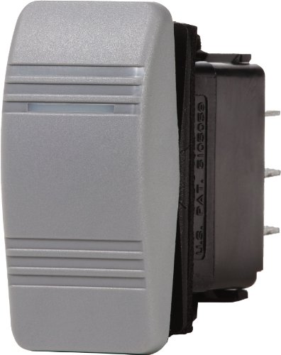 Blue Sea Systems 8221 Contura DPDT Rocker Switch Gray Water Resistant