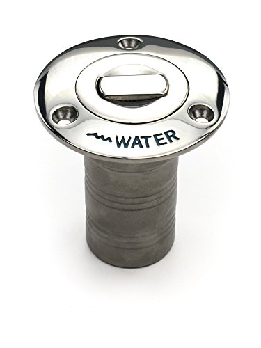 Whitecap Industries 6995CBLUE Push-Up Deck Fill 1-1/2" Stainless Steel Water