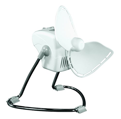 Caframo 707CHWBX Chinook 120V 2-Speed 7" Desk Fan White
