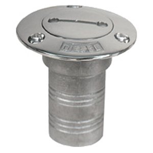 Whitecap Industries 6126C Hose Deck Fill 1-1/2" Stainless Steel Waste
