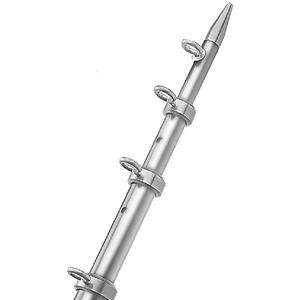 Taco Metals OT-0442VEL15 15' Telescoping Outrigger Poles Silver/Silver