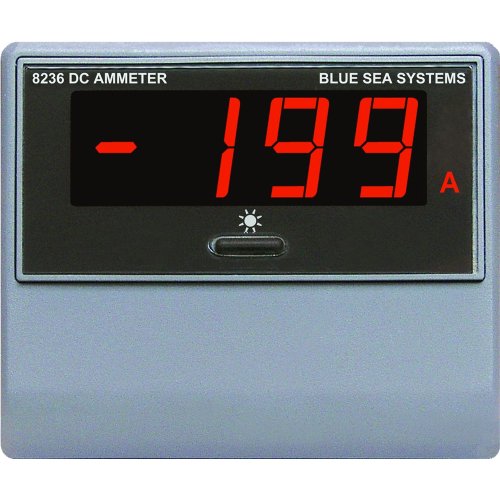 Blue Sea Systems 8236 DC Digital Ammeter with 500A Shunt